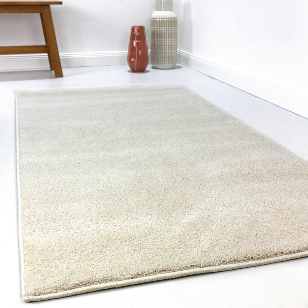 Esprit Teppich Creme Weiß Kurzflor soft und weich "Campus"