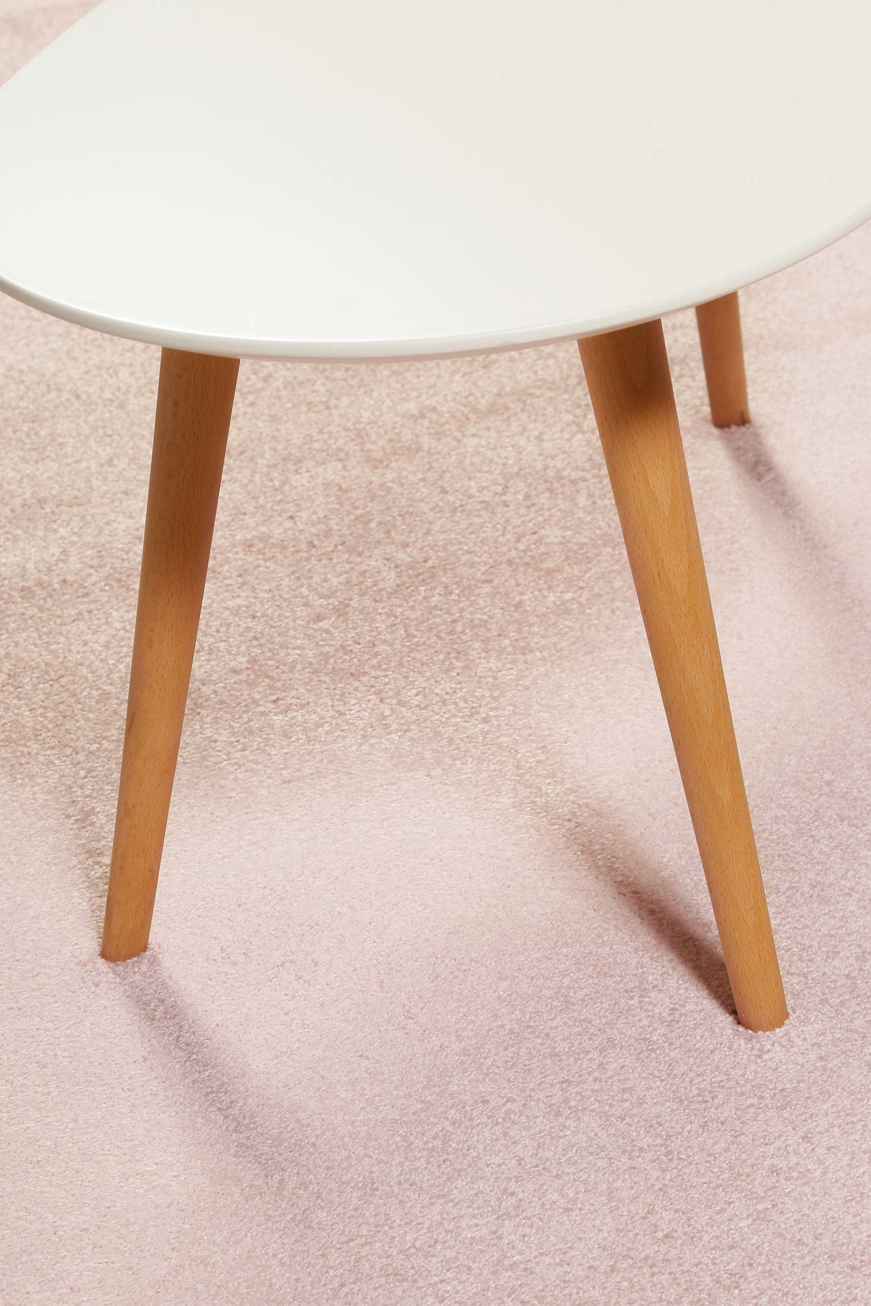 Esprit Teppich Rosa Kurzflor soft und weich "Campus"