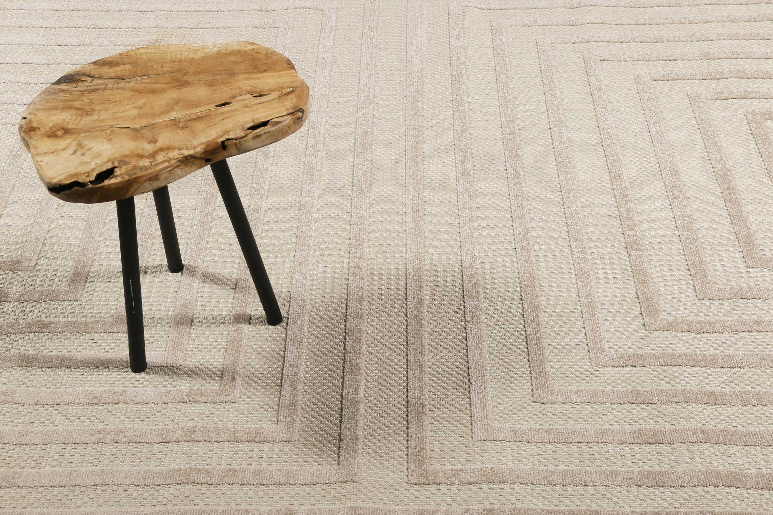 Esprit Teppich In- und Outdoor Beige Sand "Carolina"