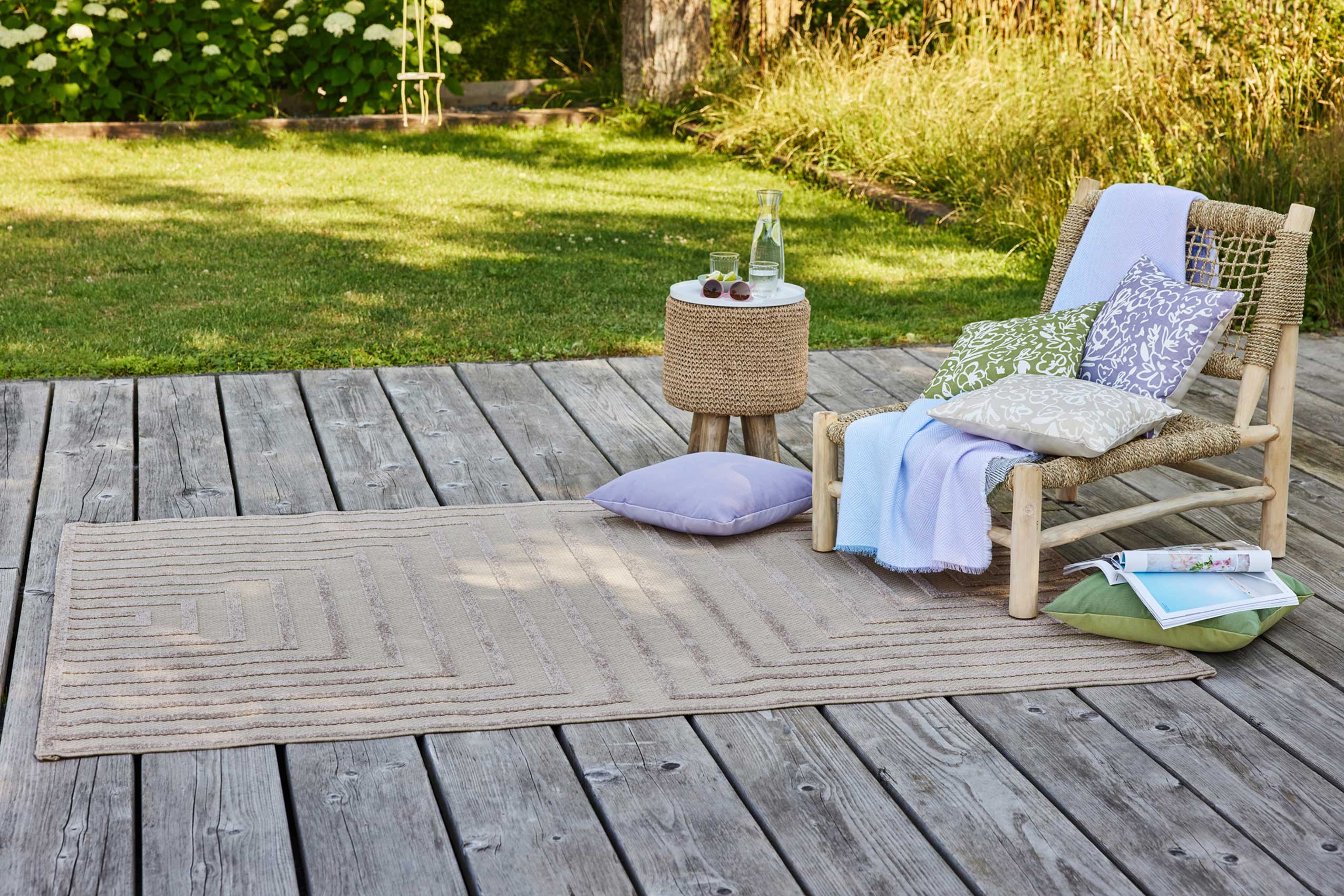 Esprit Teppich In- und Outdoor Beige Sand "Carolina"