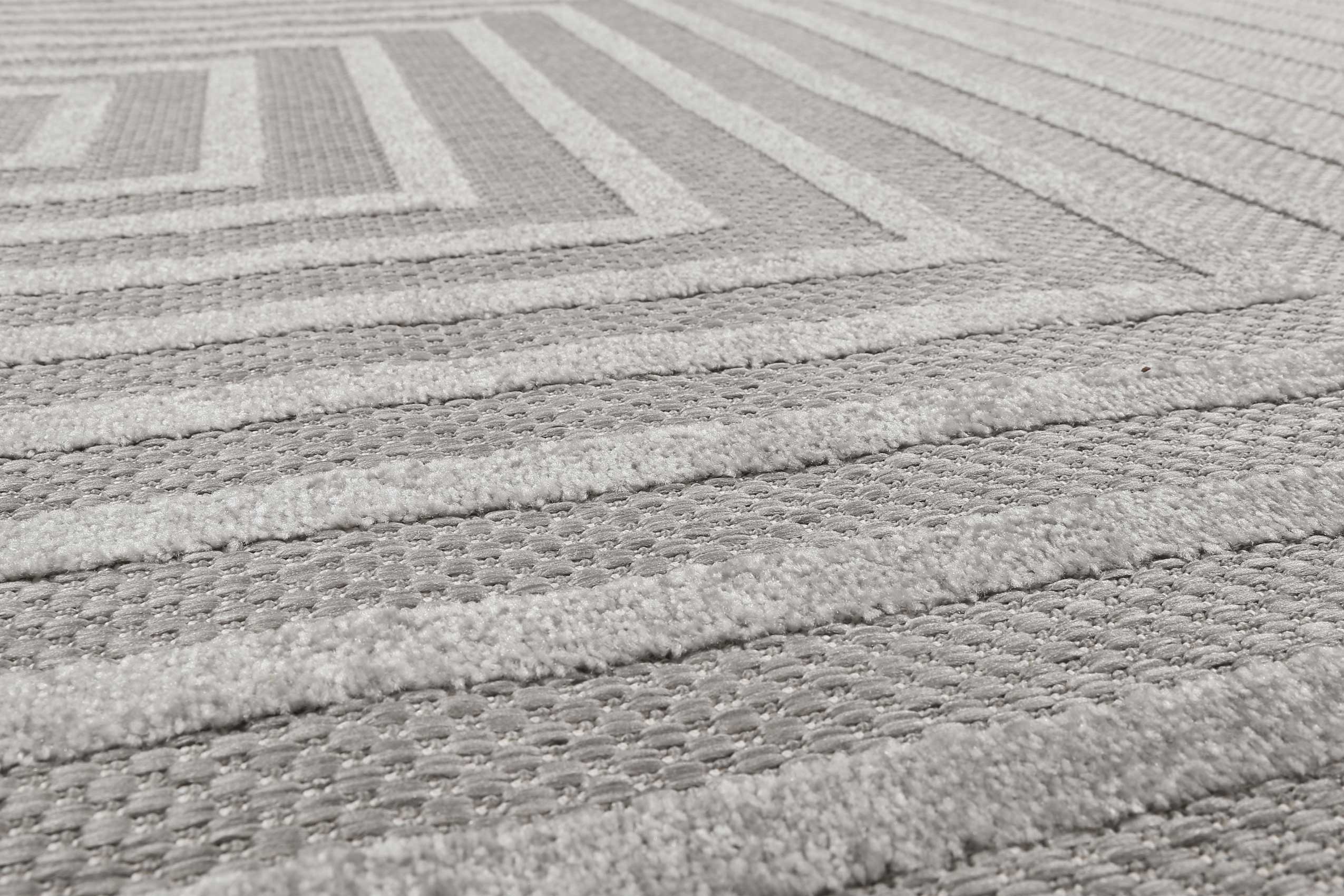 Esprit Teppich In- und Outdoor Grau Silber "Carolina"