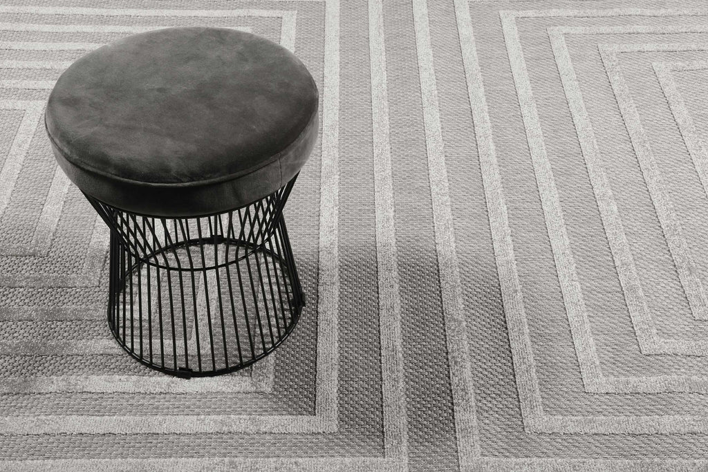 Esprit Teppich In- und Outdoor Grau Silber "Carolina"