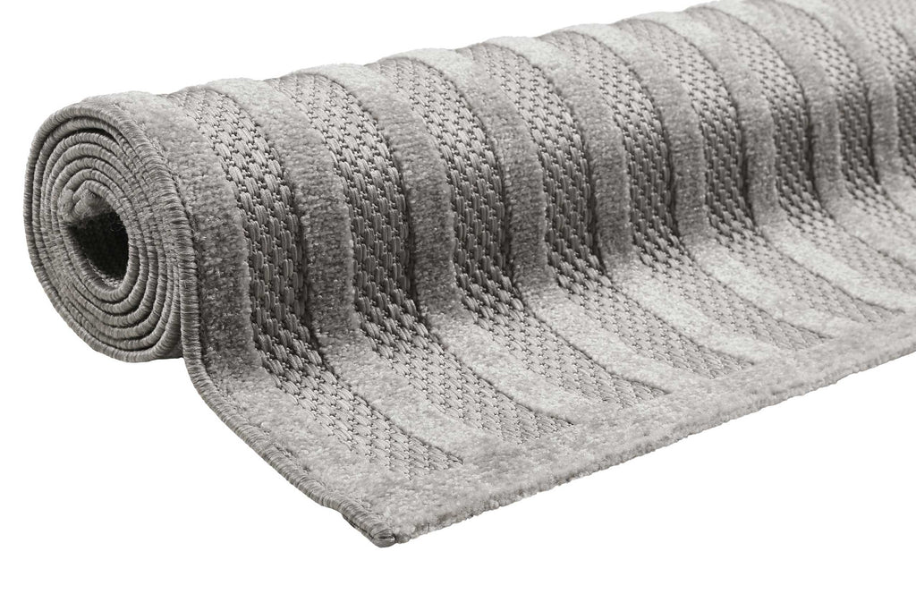 Esprit Teppich In- und Outdoor Grau Silber "Carolina"