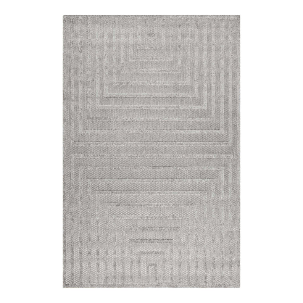 Esprit Teppich In- und Outdoor Grau Silber "Carolina"