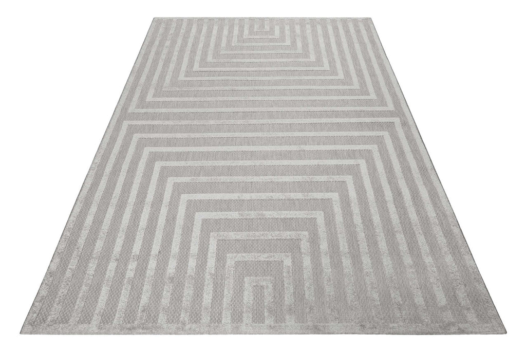 Esprit Teppich In- und Outdoor Grau Silber "Carolina"