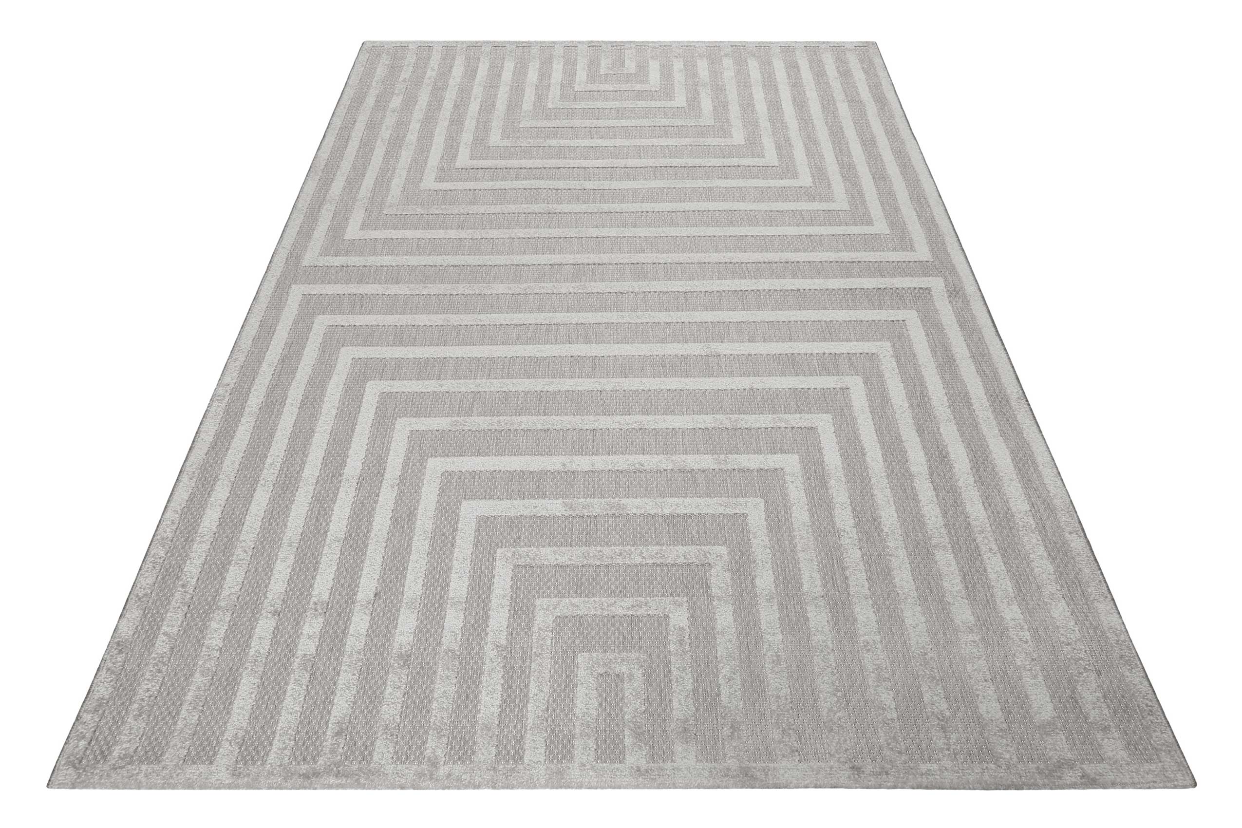 Esprit Teppich In- und Outdoor Grau Silber "Carolina"