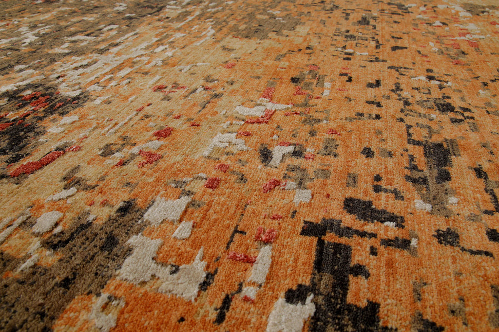 Esprit Kurzflor Teppich Orange aus Wolle "East Village"