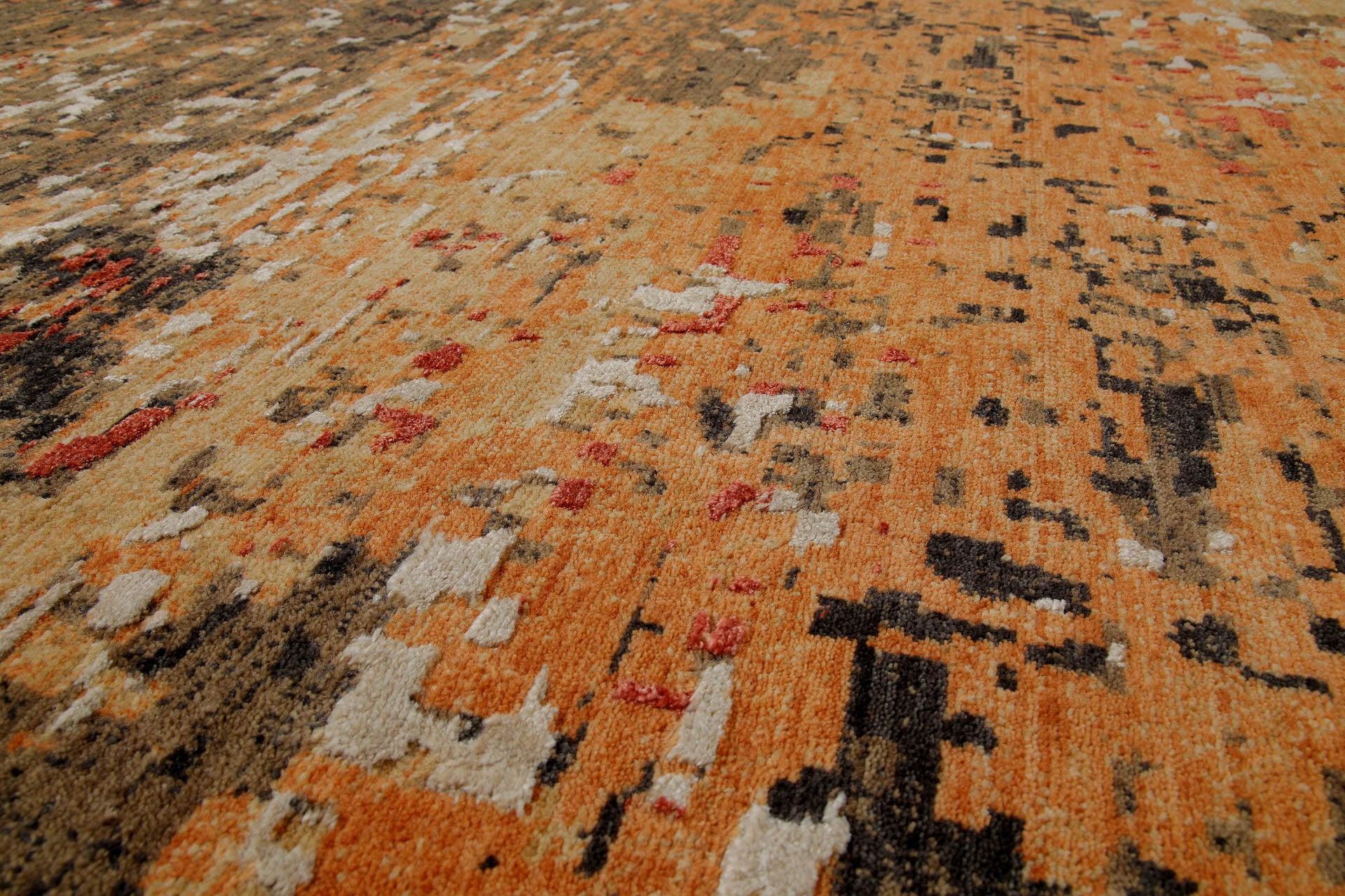Esprit Kurzflor Teppich Orange aus Wolle "East Village"