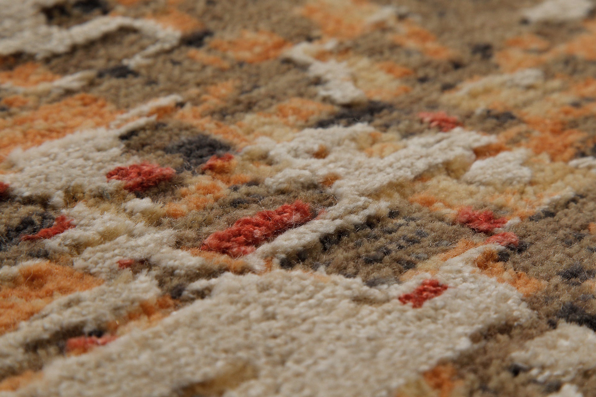 Esprit Kurzflor Teppich Orange aus Wolle "East Village"