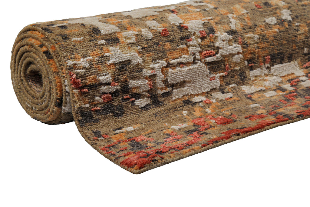 Esprit Kurzflor Teppich Orange aus Wolle "East Village"