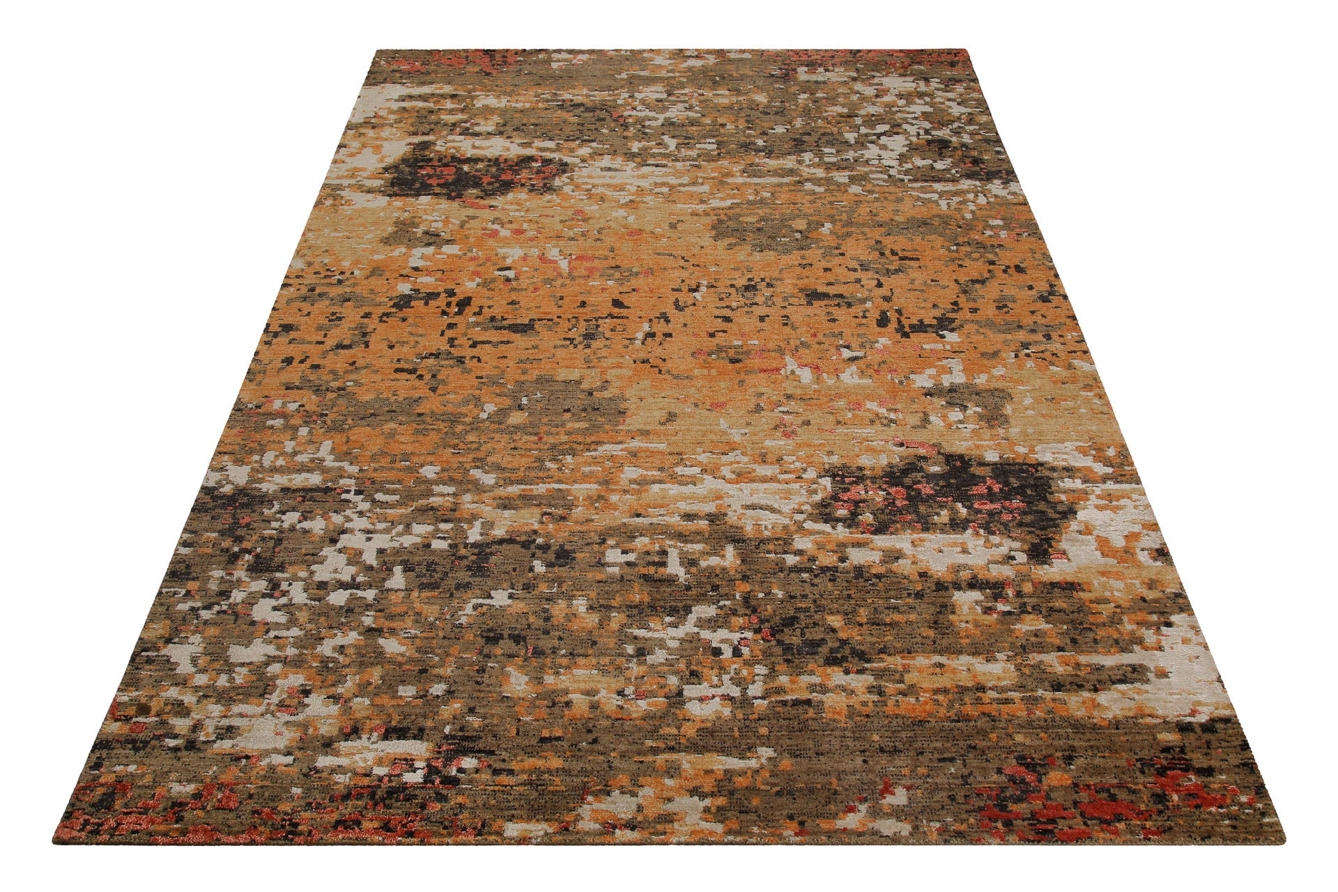 Esprit Kurzflor Teppich Orange aus Wolle "East Village"