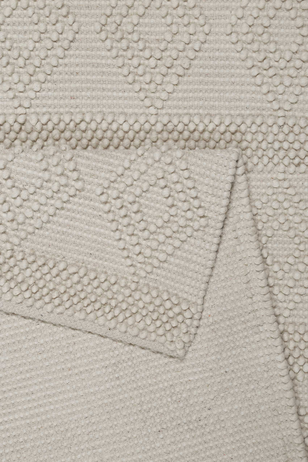 Esprit Teppich handgewebt Creme Weiß aus Wolle "Emmy"