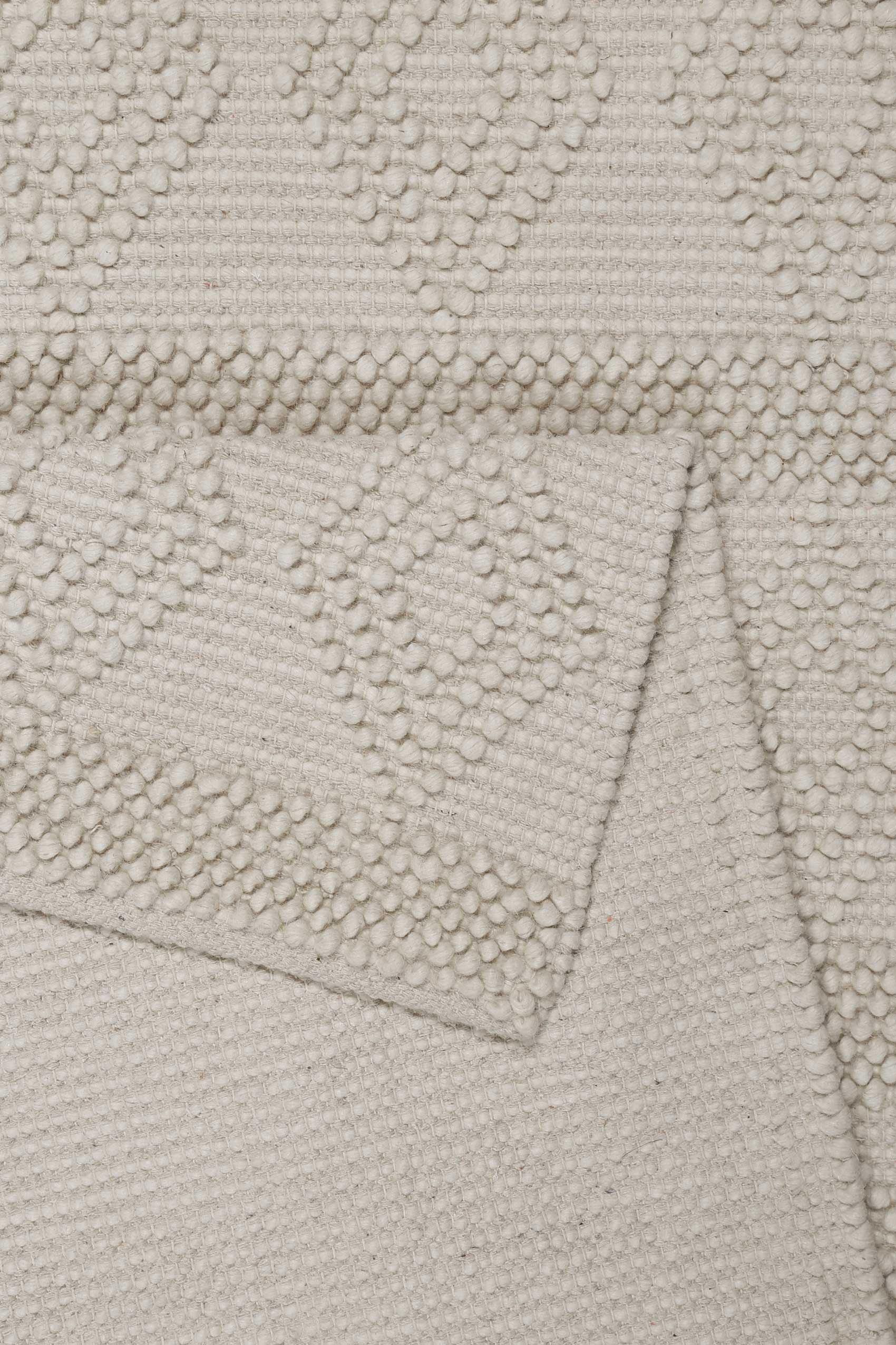 Esprit Teppich handgewebt Creme Weiß aus Wolle "Emmy"