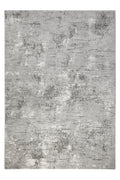 Esprit Feel Vintage 2.0 Teppich Grau Silber rechteckig, vollständige Draufsicht mit gleichmäßiger Vintage-Struktur