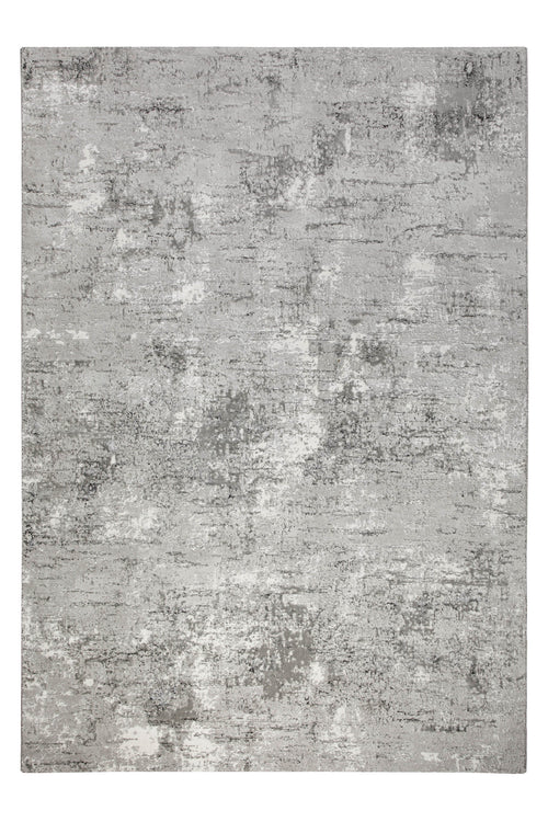 Esprit Feel Vintage 2.0 Teppich Grau Silber rechteckig, vollständige Draufsicht mit gleichmäßiger Vintage-Struktur