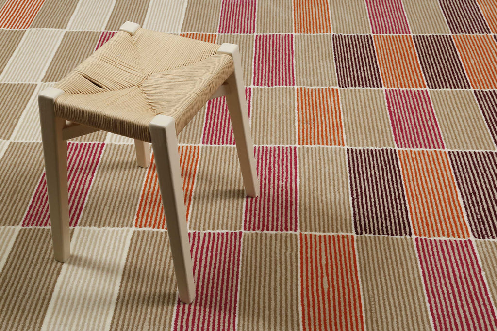 Esprit Teppich Beige Orange Taupe Kurzflor "Fida"