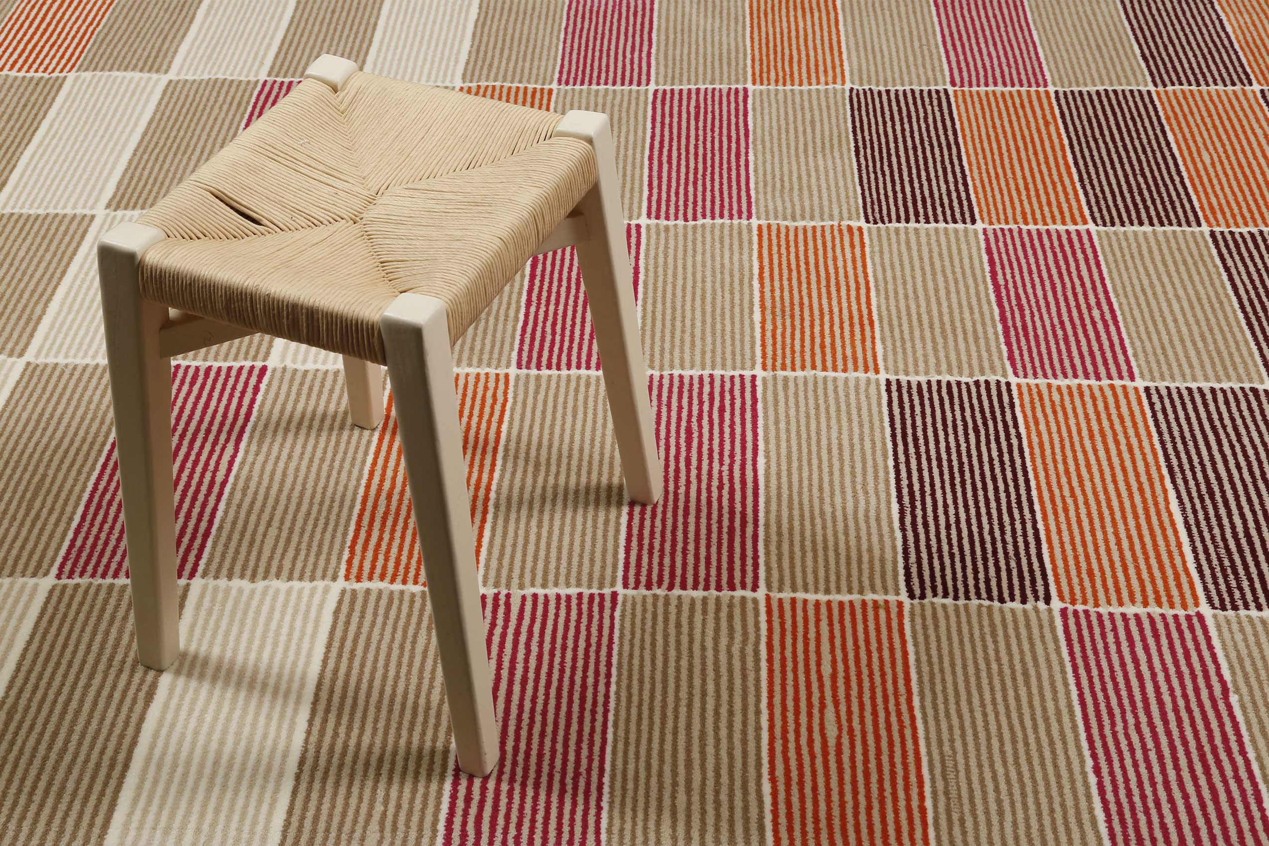 Esprit Teppich Beige Orange Taupe Kurzflor "Fida"