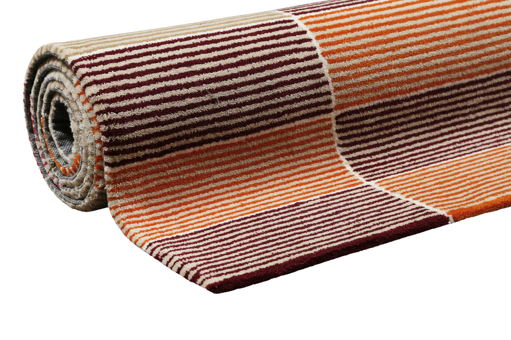Esprit Teppich Beige Orange Taupe Kurzflor "Fida"