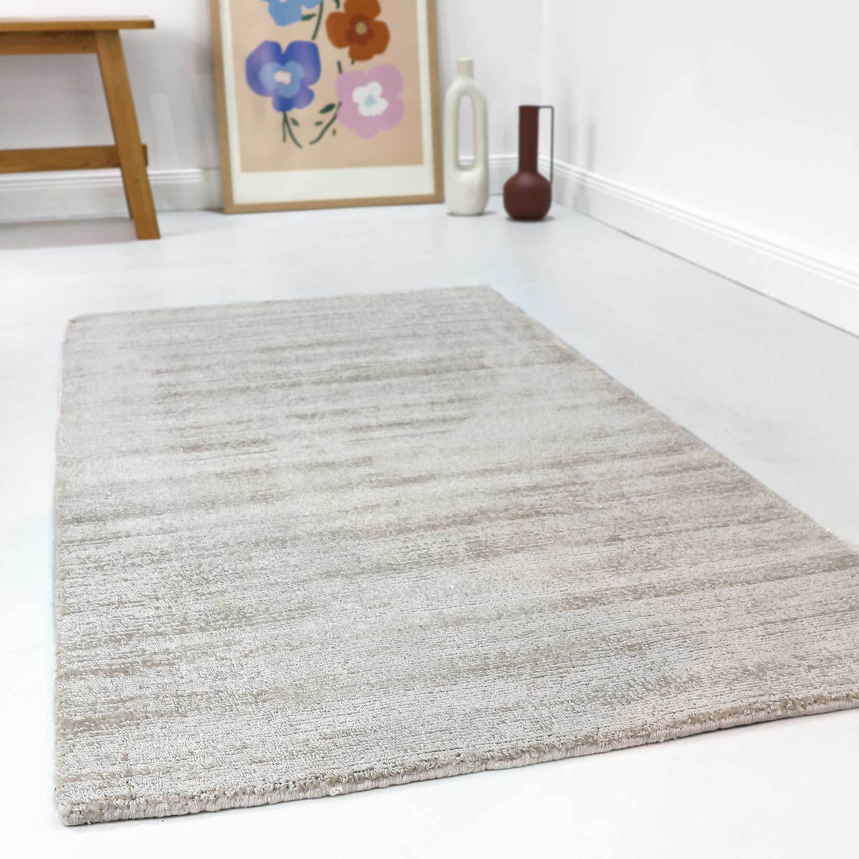 Esprit Kurzflor Teppich Creme Beige "Gil"