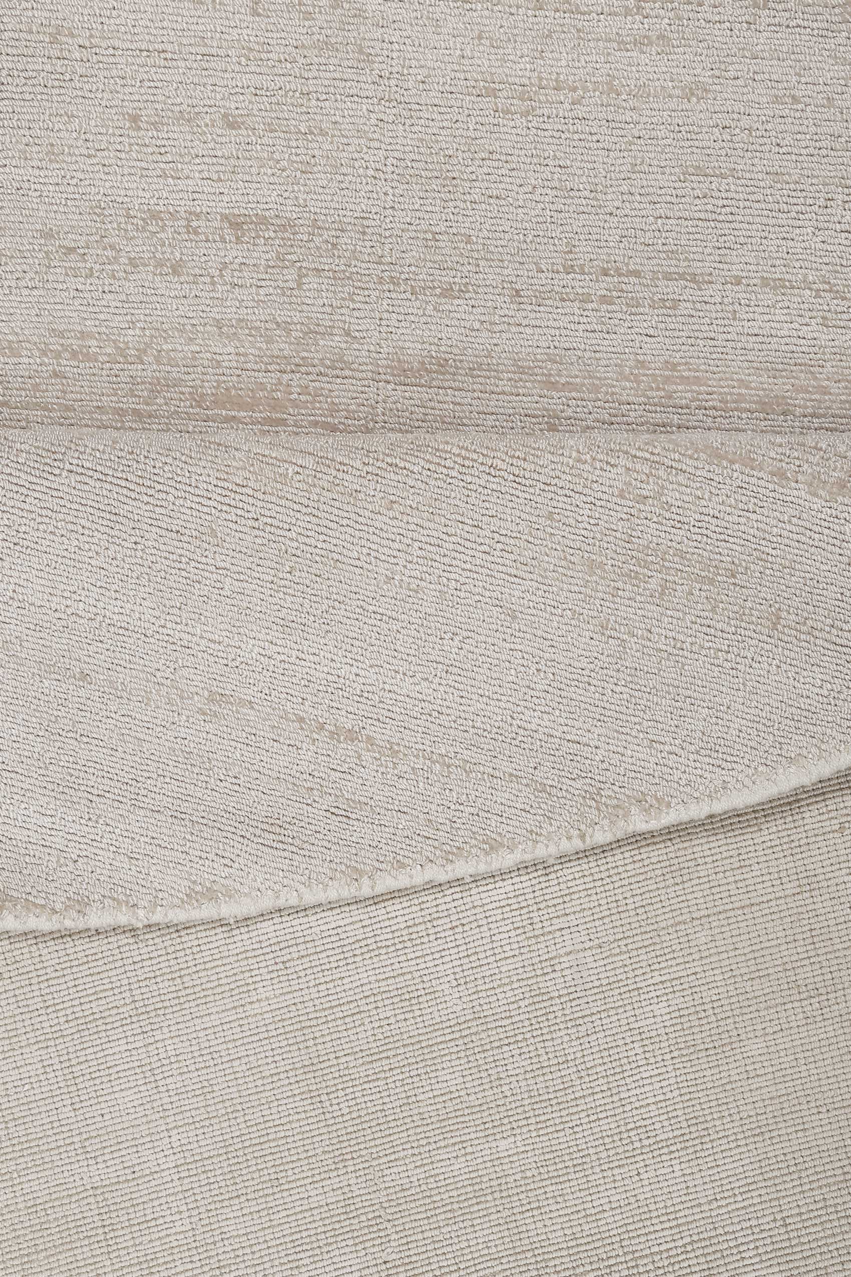 Esprit Kurzflor Teppich Rund Creme Beige "Gil"