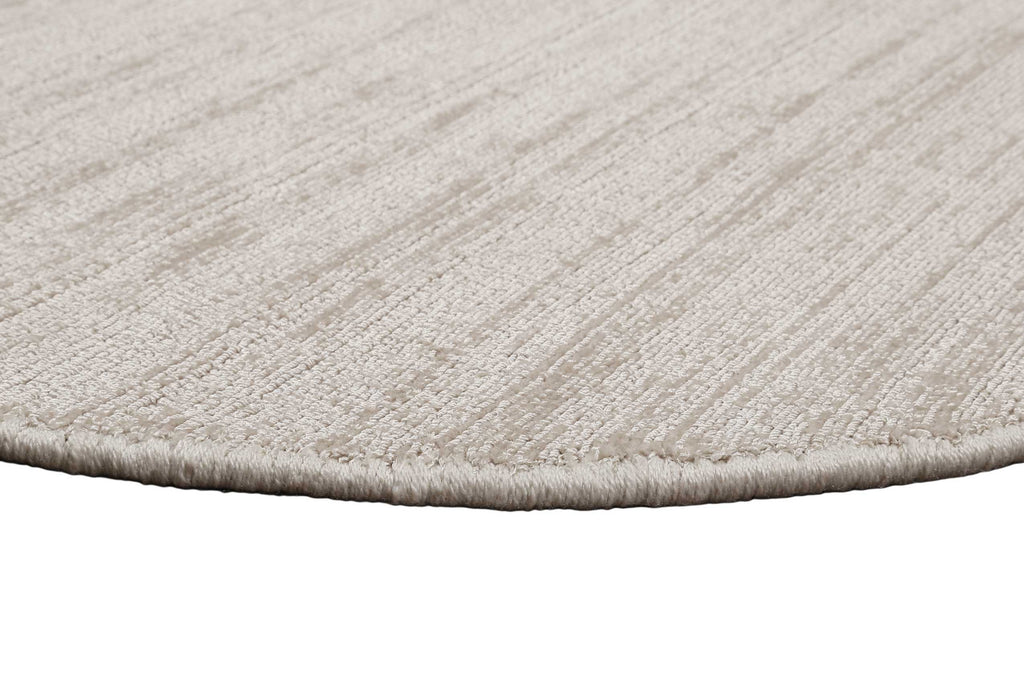 Esprit Kurzflor Teppich Rund Creme Beige "Gil"