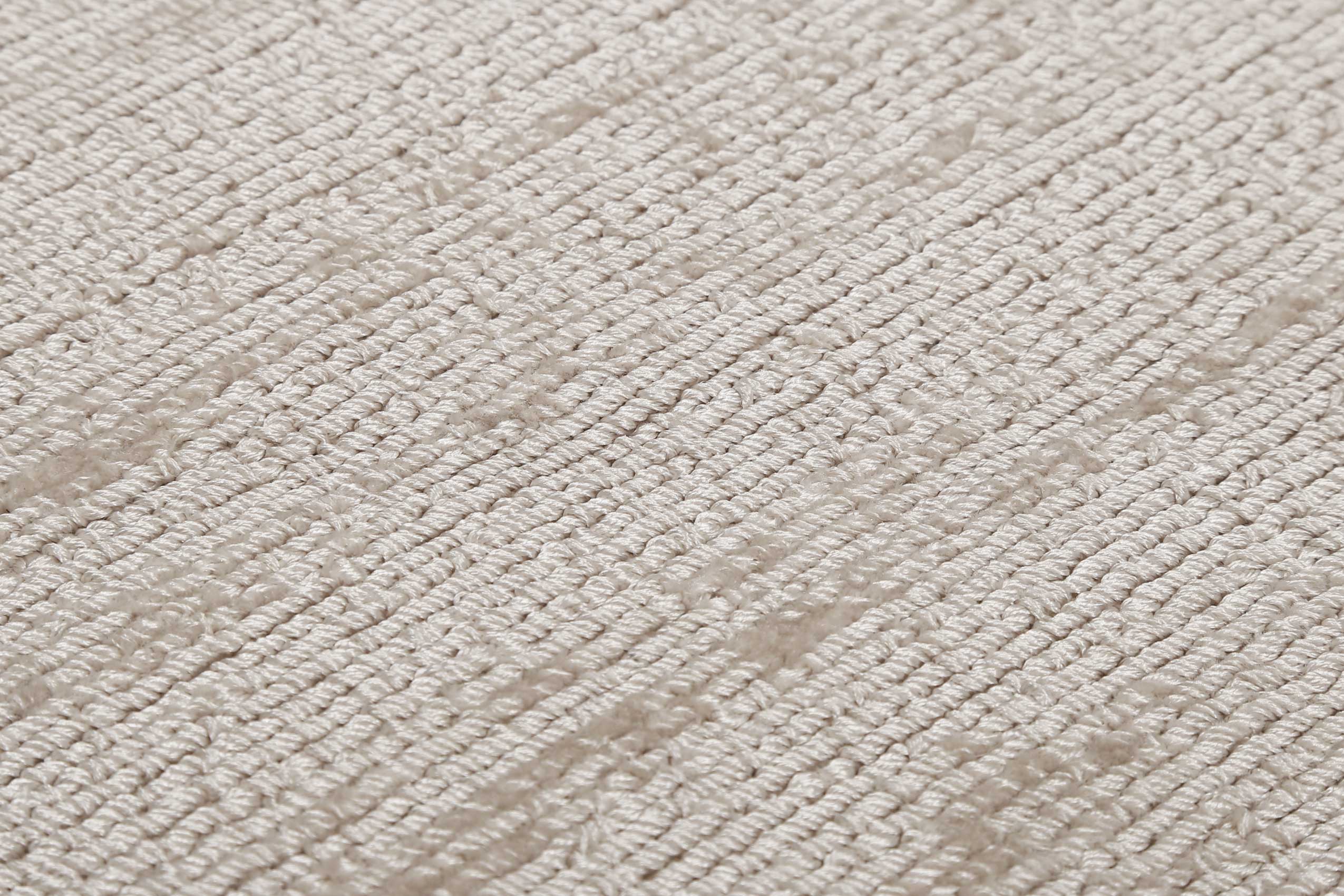 Esprit Kurzflor Teppich Rund Creme Beige "Gil"
