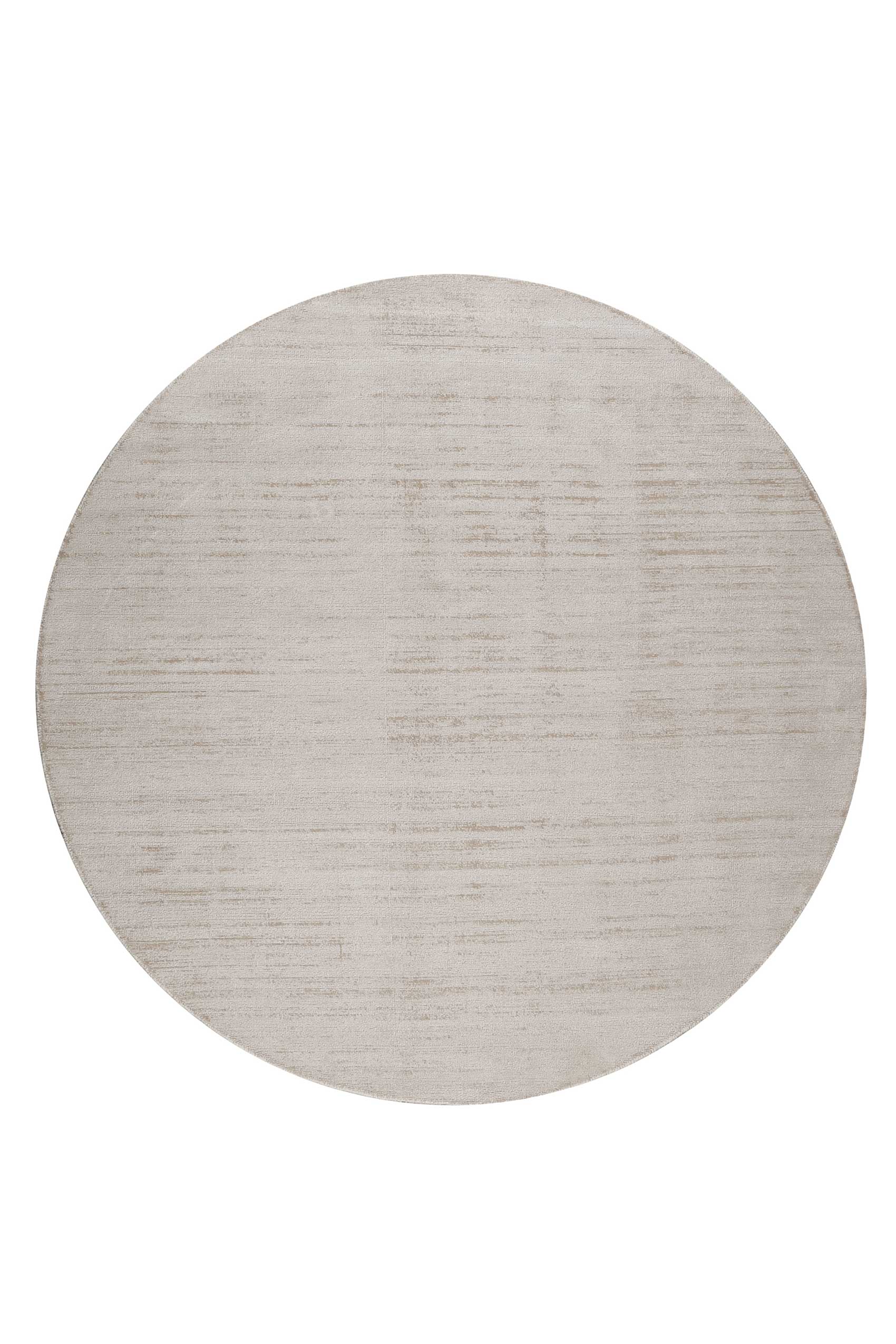 Esprit Kurzflor Teppich Rund Creme Beige "Gil"