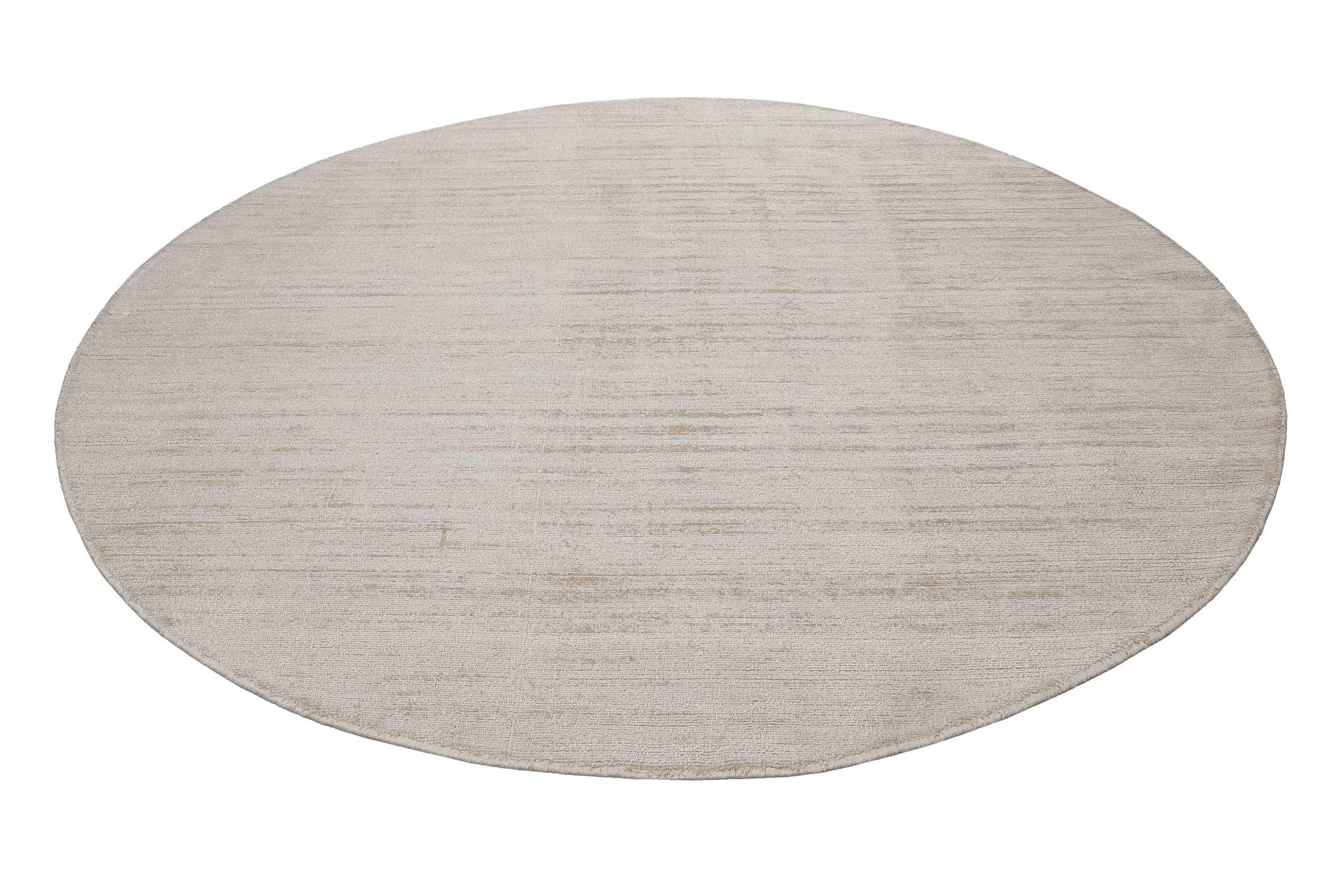 Esprit Kurzflor Teppich Rund Creme Beige "Gil"