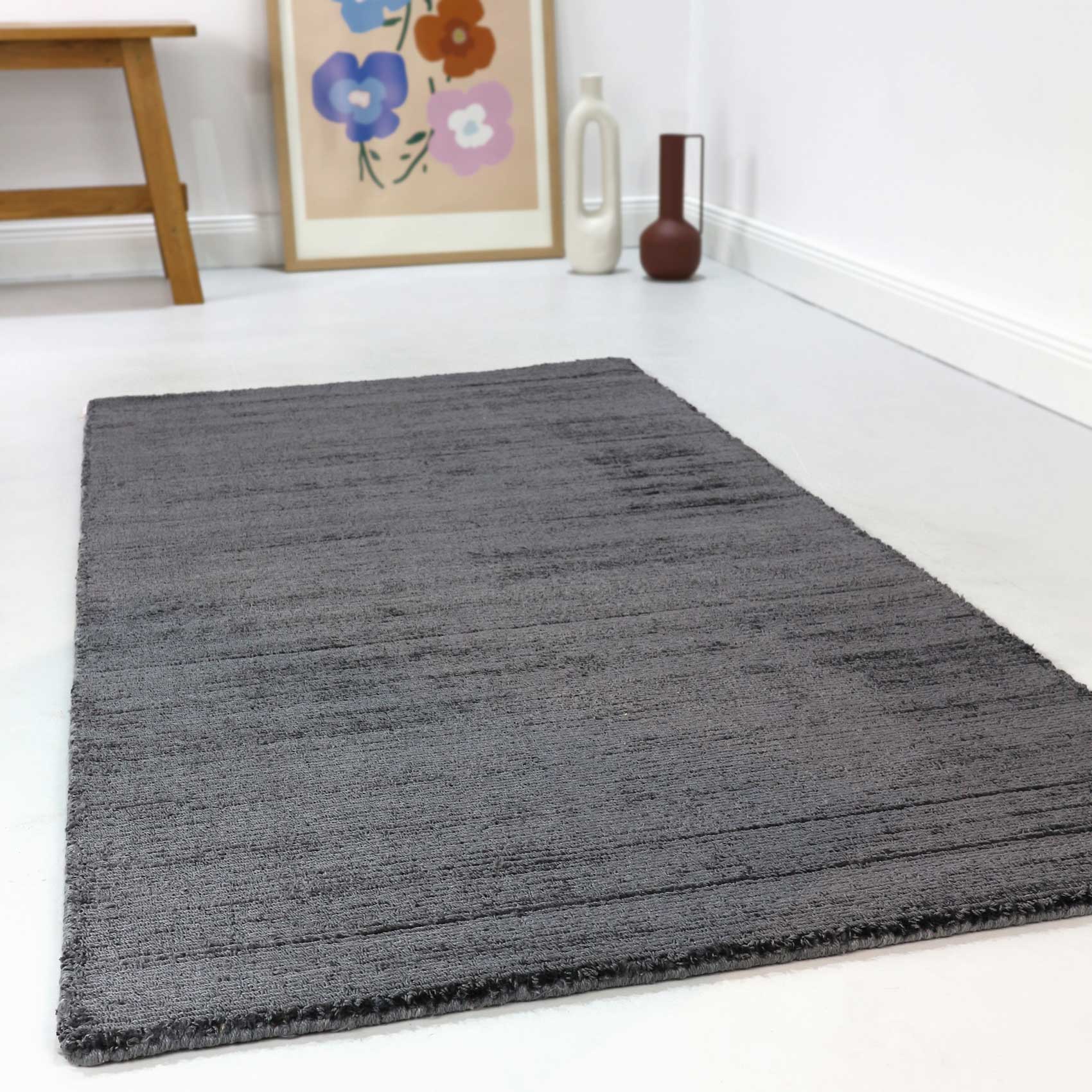 Esprit Kurzflor Teppich Grau "Gil"