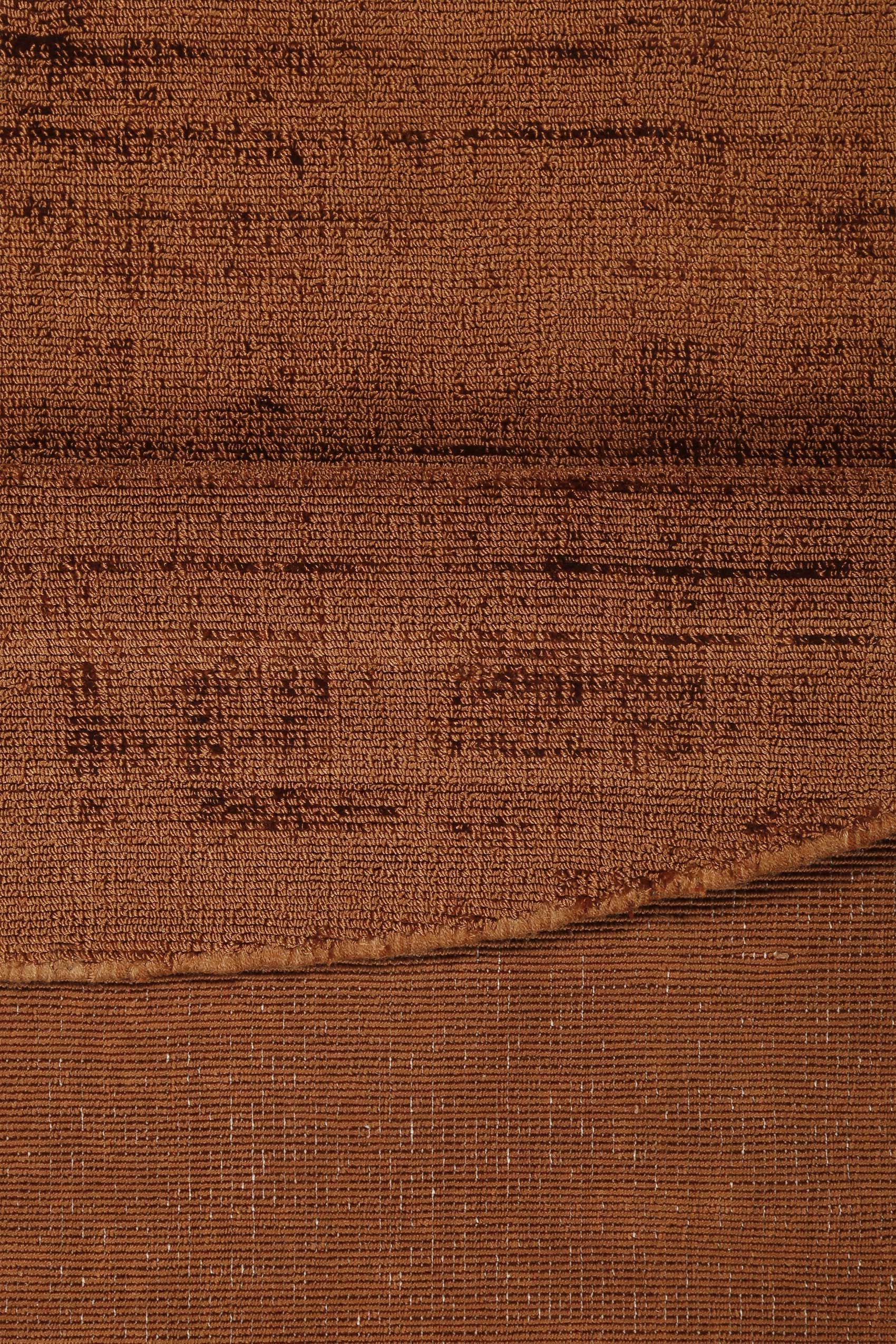 Esprit Kurzflor Teppich Rund Terracotta Braun "Gil"