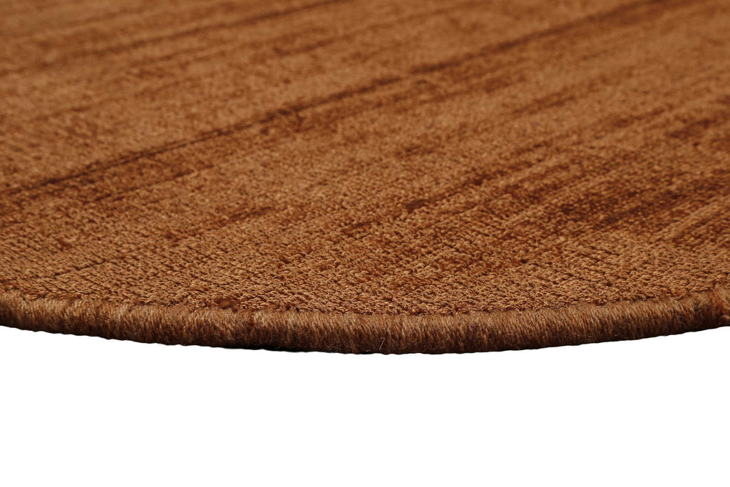 Esprit Kurzflor Teppich Rund Terracotta Braun "Gil"