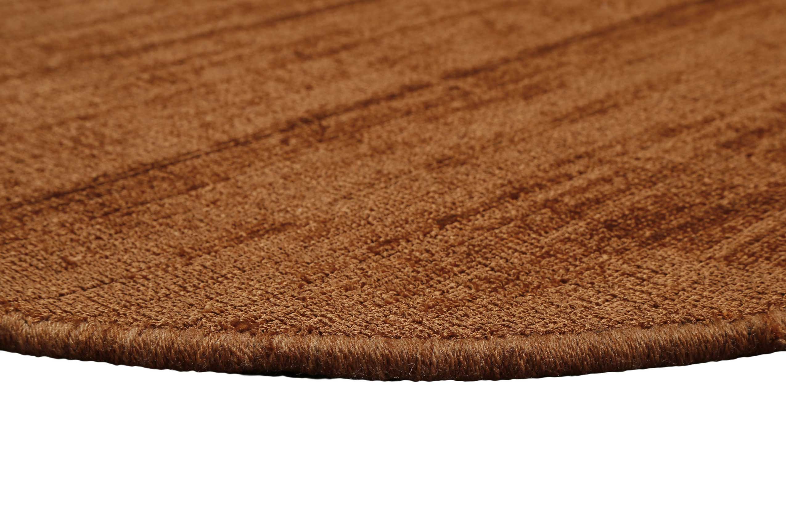 Esprit Kurzflor Teppich Rund Terracotta Braun "Gil"