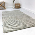 Esprit Kelim Teppich Grau Creme aus Jute & Wolle "Gobi"