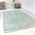 Esprit Kelim Teppich Mintgrün Beige aus Jute & Wolle "Gobi"