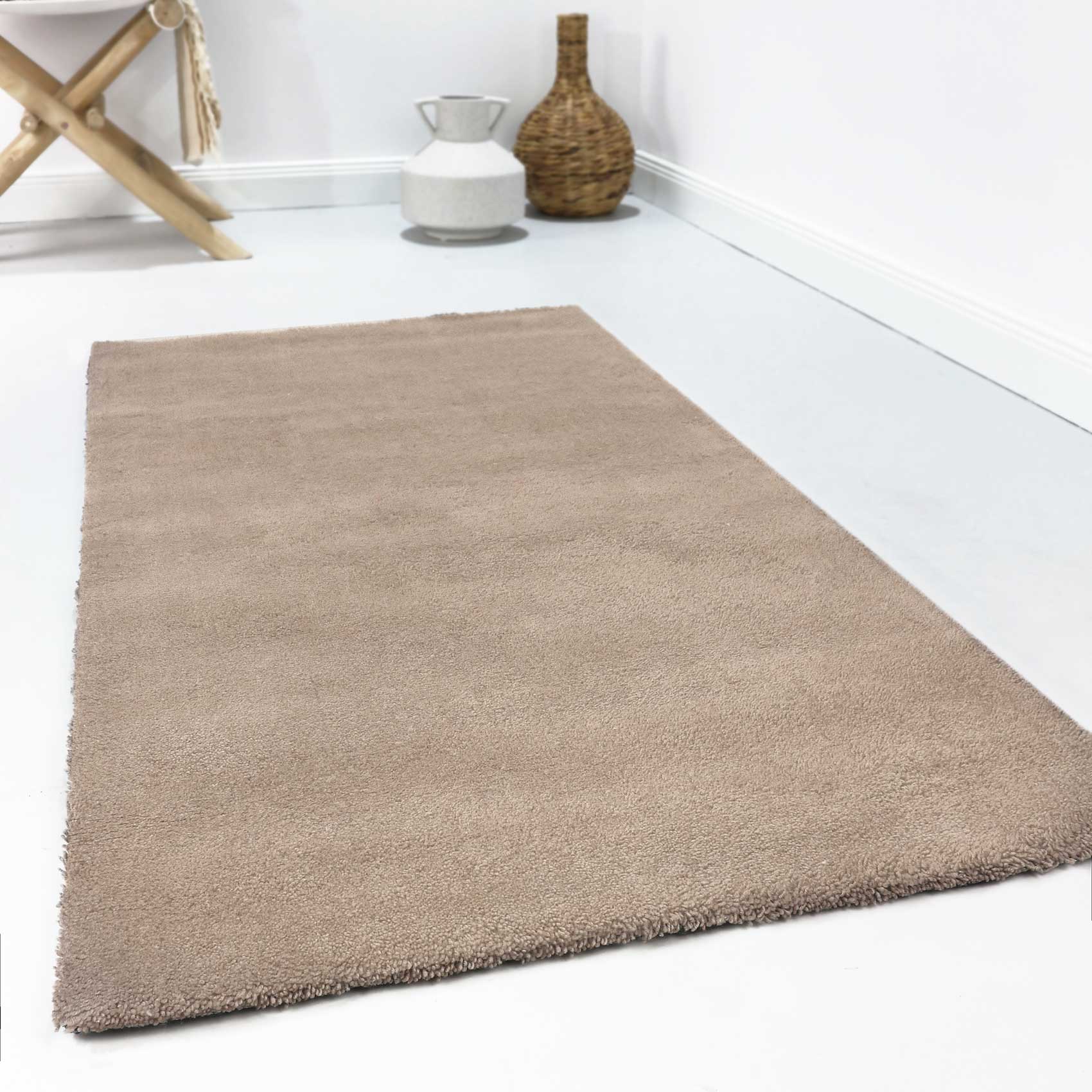 Esprit Wollteppich Sand Beige Hochflor "Greenwood Rug"