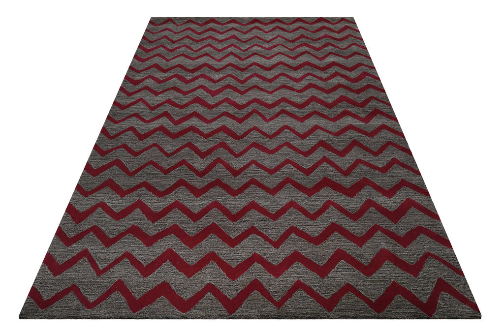 Esprit Teppich Violett Grau Taupe Kurzflor "Kalahari"