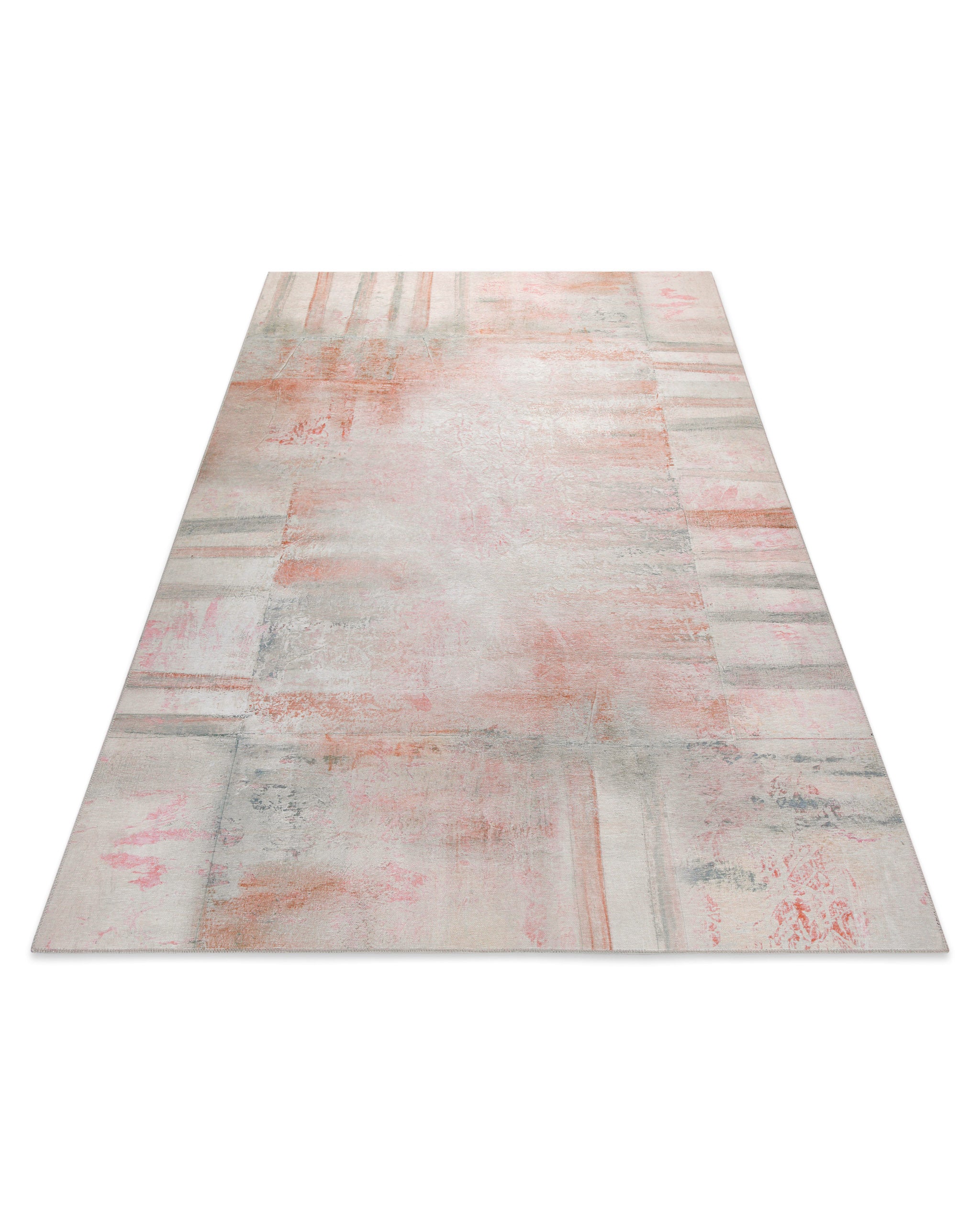 Esprit Flachwebteppich "Maui" Alt Rosa, perspektivische Ansicht des gesamten Teppichs