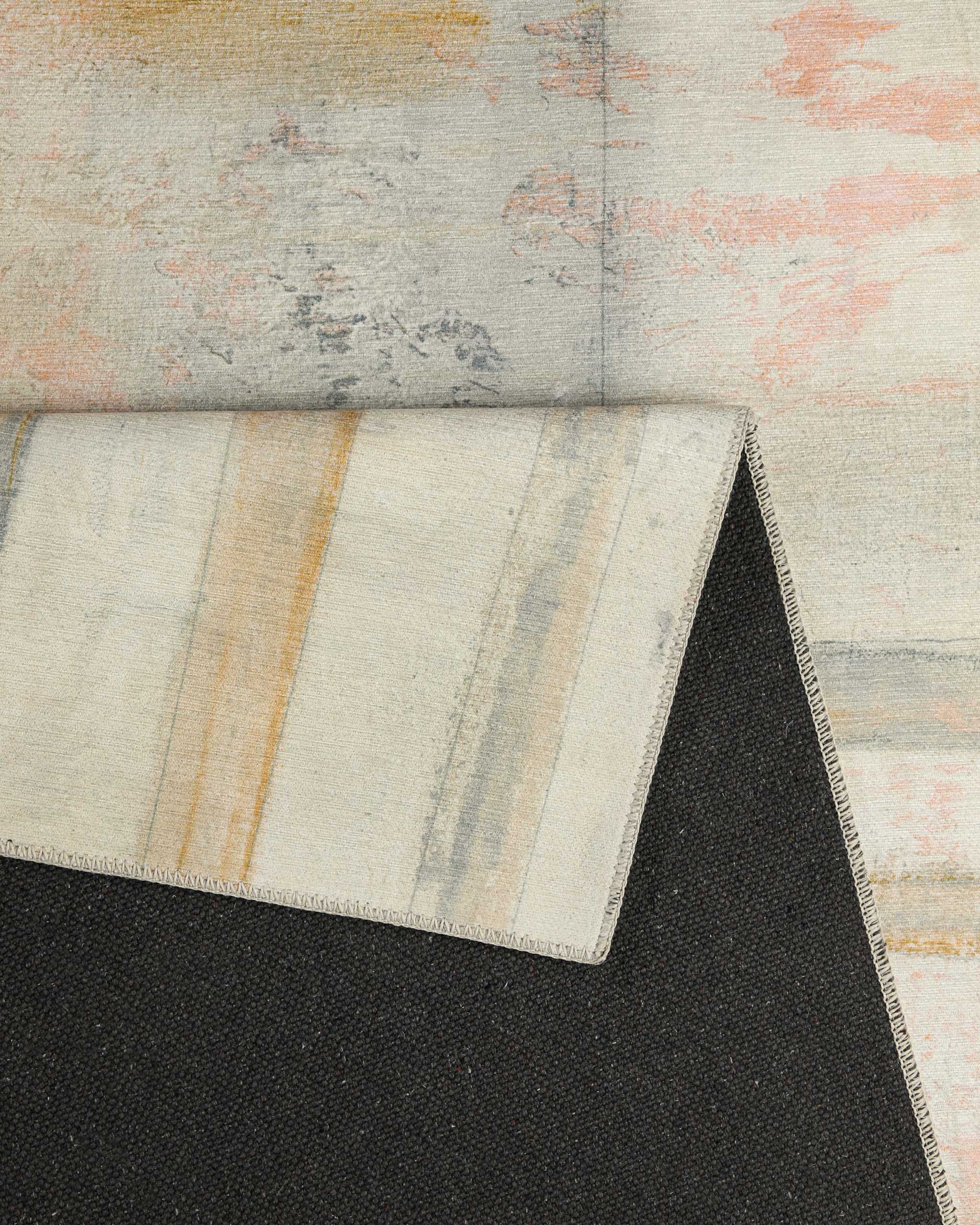 Esprit Flachwebteppich "Maui" Multi, Close-up der Oberflächenstruktur
