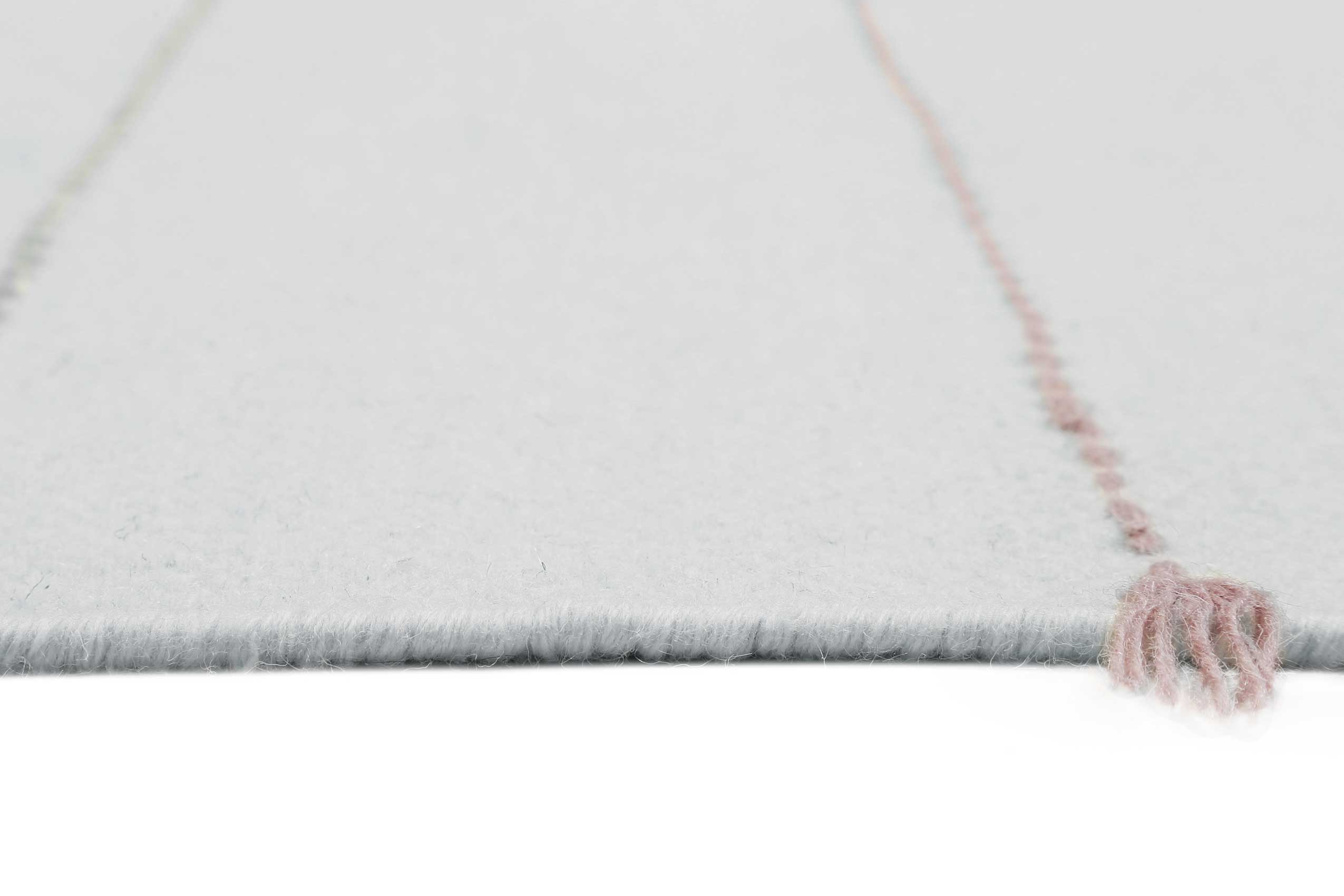 Esprit Handwebteppich Grau Blau Bunt aus Wolle "Lina"