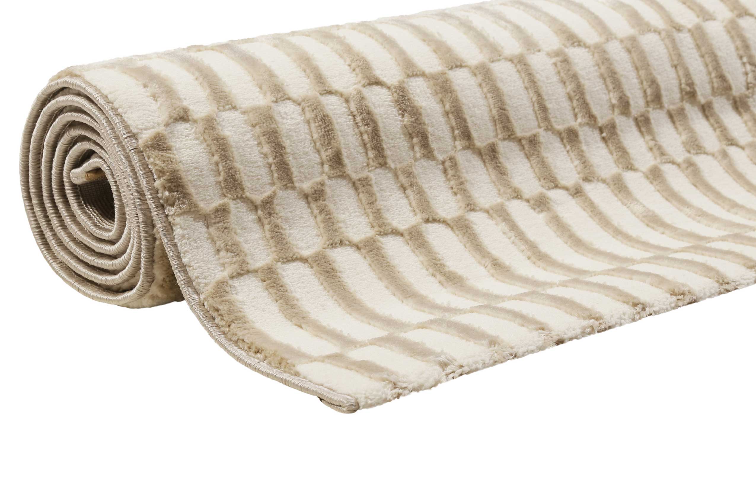Esprit Teppich Creme Beige Kurzflor "Linn"