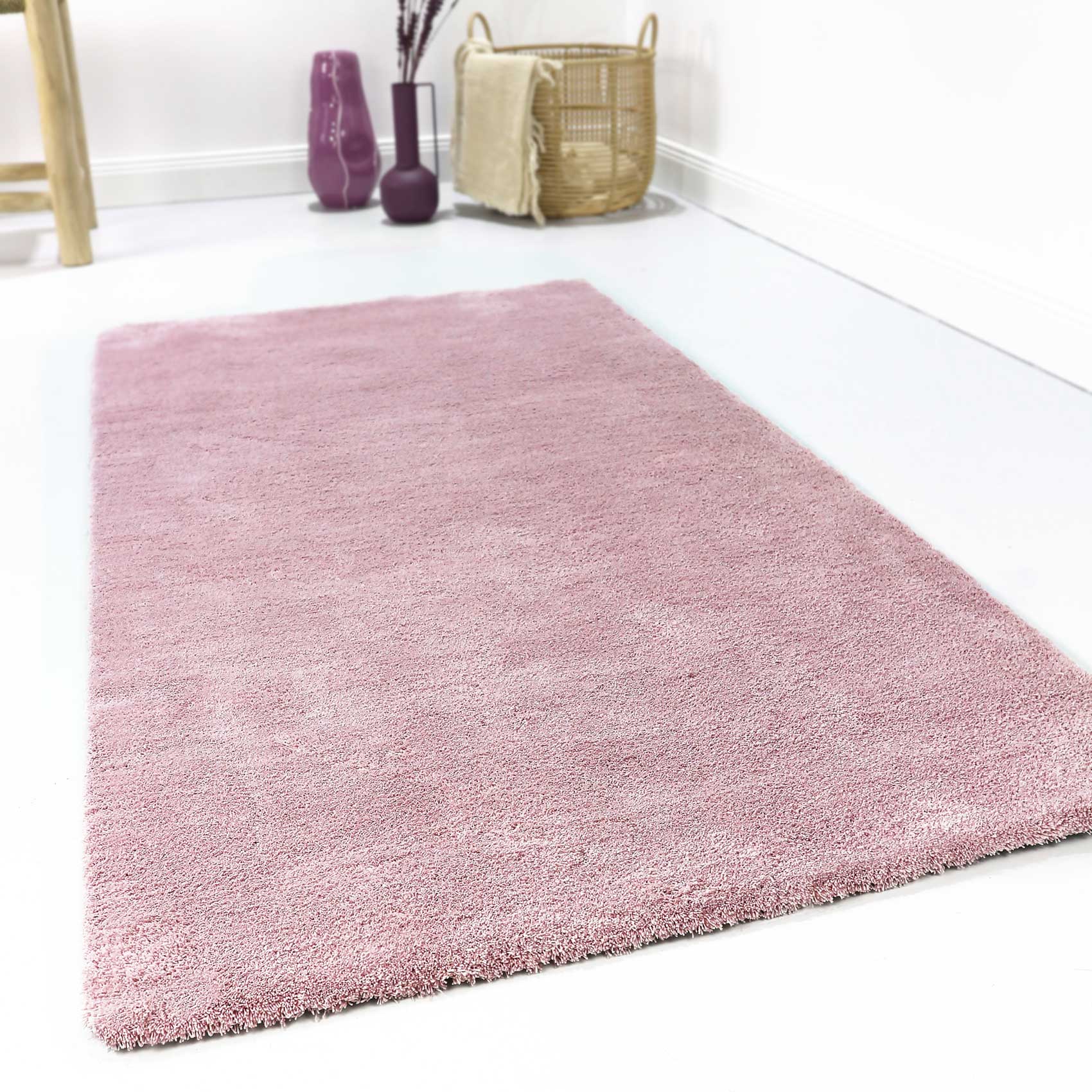Esprit Teppich pastell Rosa Hochflor "Loft"
