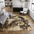 Esprit Kurzflor Teppich Gold aus Wolle "Manhattan"