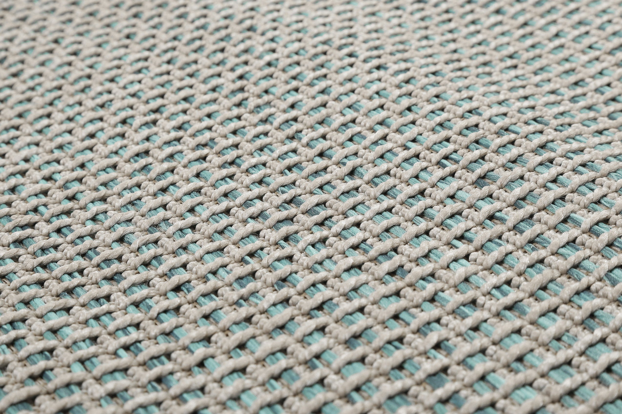 Esprit Teppich Türkis Beige In & Outdoor "Midland"