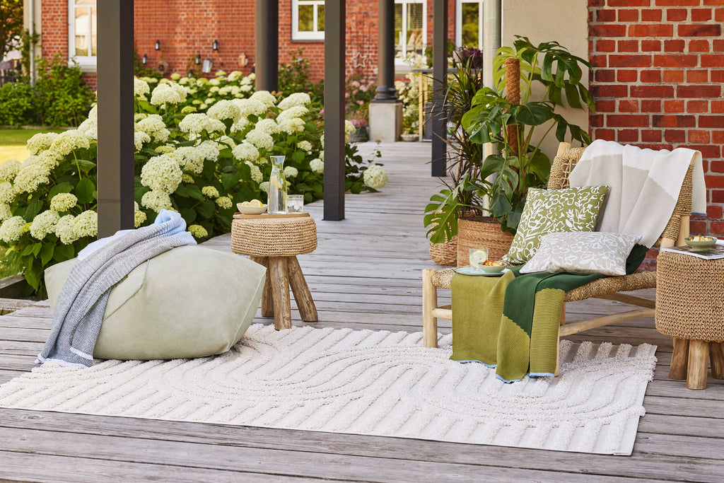 Esprit Teppich In- und Outdoor Creme Beige "Miles"