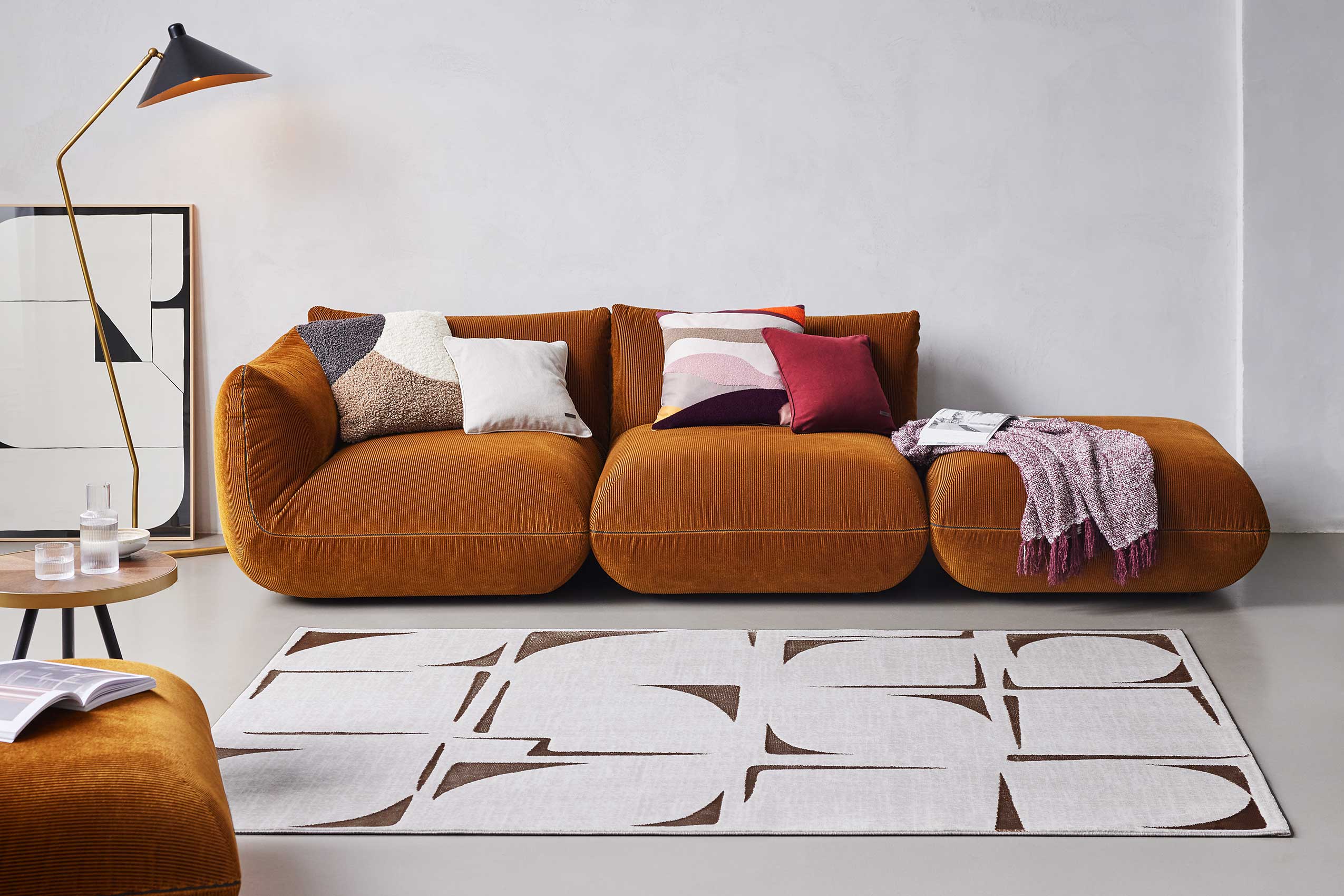 Esprit Teppich Creme Beige meliert "Nelle"