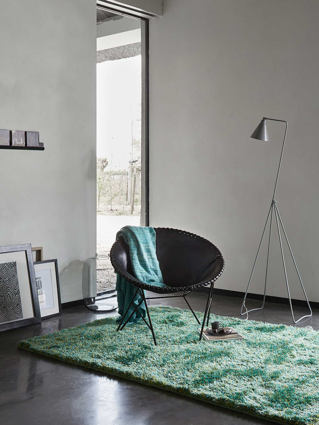 Esprit Hochflor Teppich Grün "New Glamour"