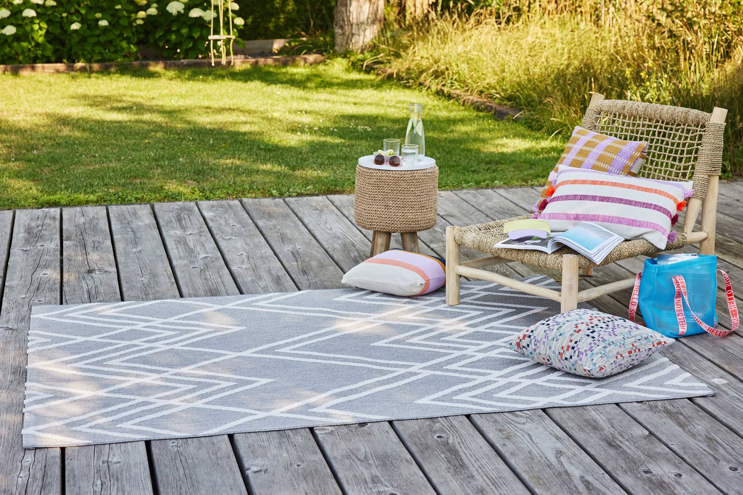 Esprit Teppich In- und Outdoor Grau "Rave"