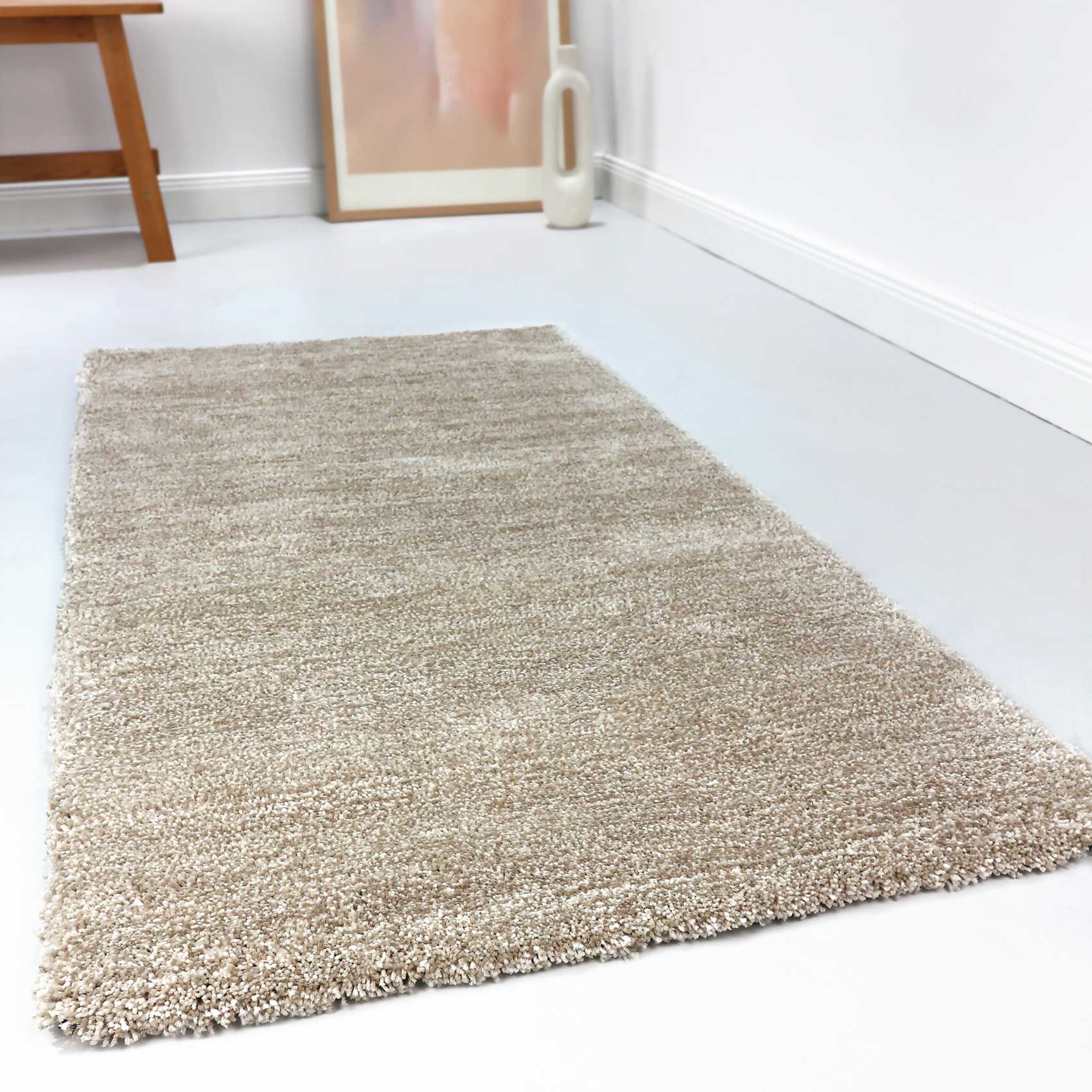 Esprit Teppich Beige Sand meliert Hochflor "Relaxx"