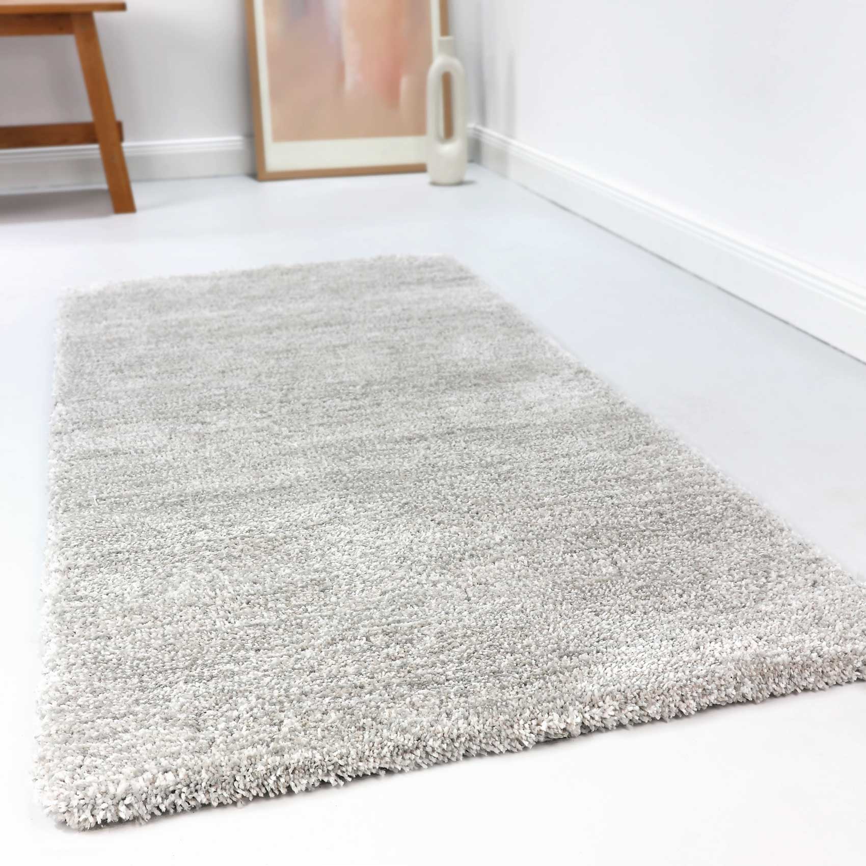 Esprit Teppich Hellgrau Creme meliert Hochflor "Relaxx"
