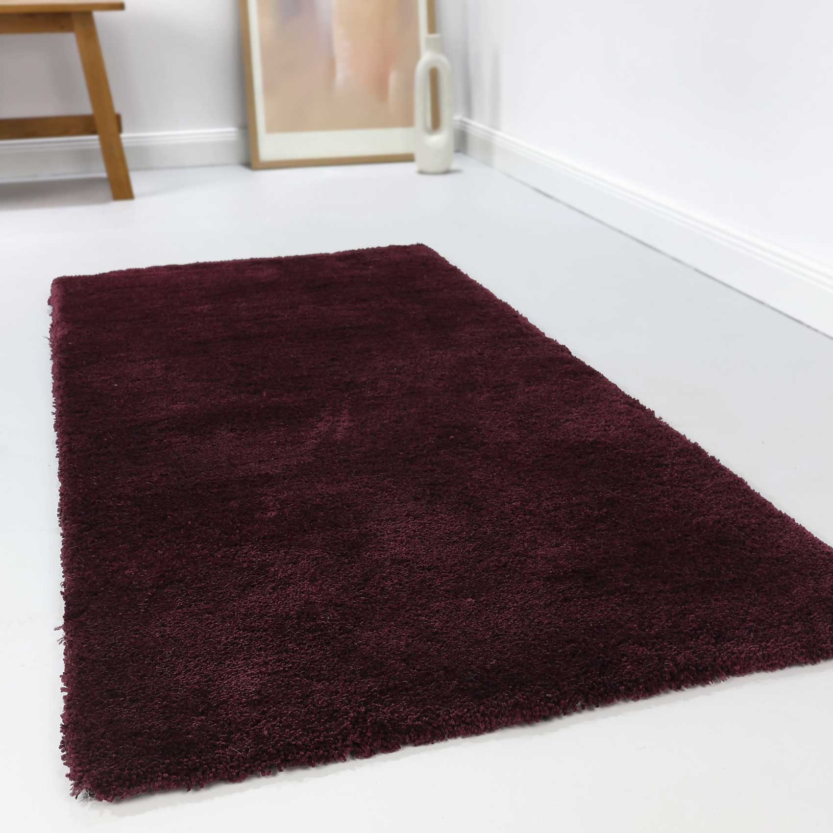 Esprit Teppich Bordeaux Rot Hochflor "Relaxx"